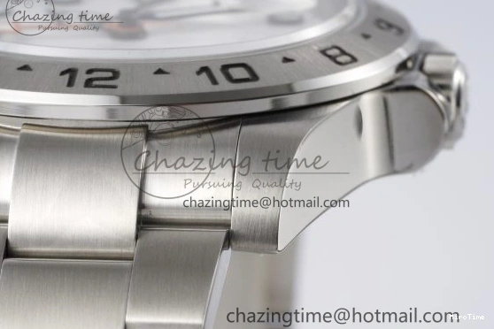 MiroTime 0117 Versatile Explorer II 42mm 216570 Black 904L SS JDF 1:1 Best Edition White Dial on Bracelet VR3285 CHS V 2174